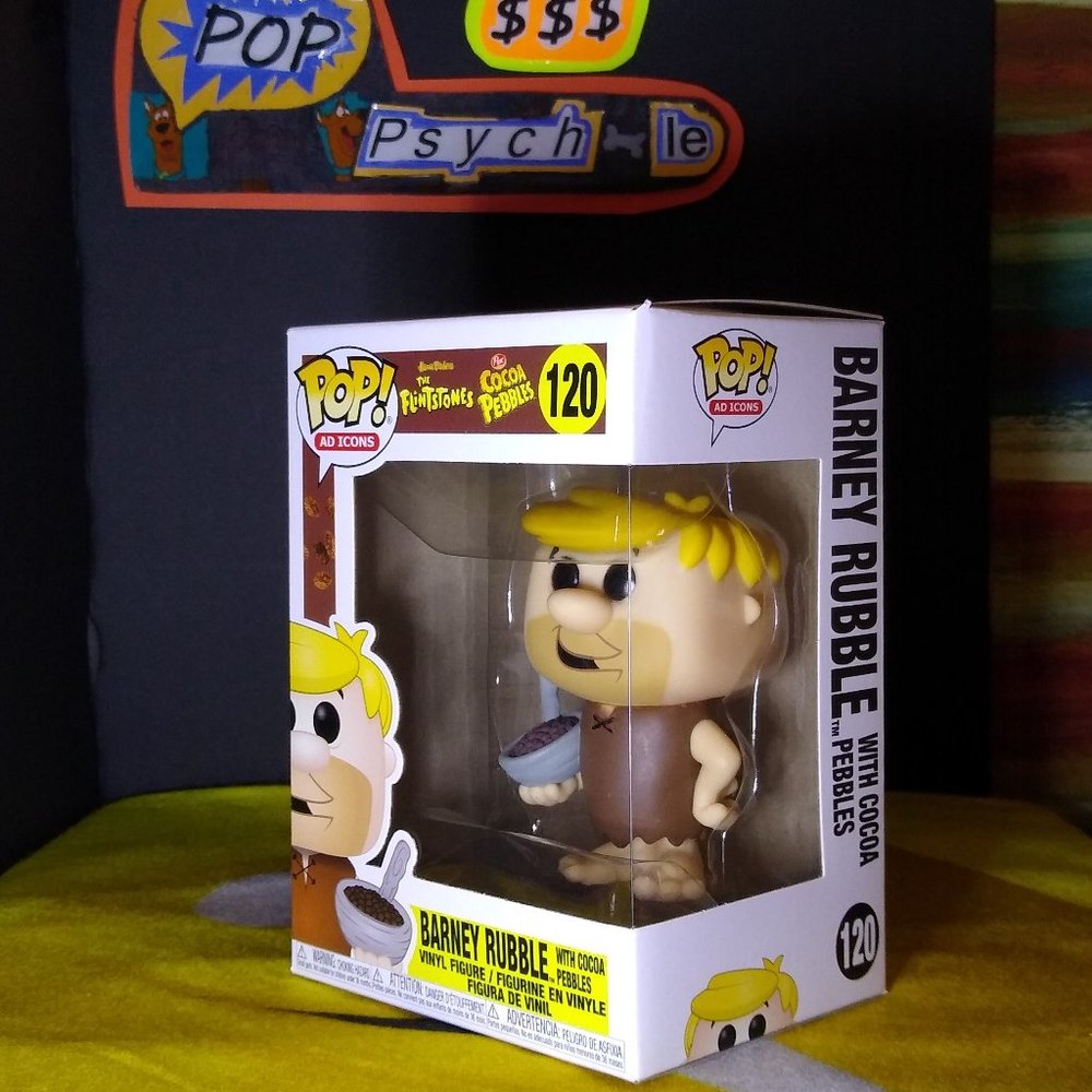 Barney Rubble Cocoa Pebbles Ad Icons The Flintstones Funko Pop 120 NIB "b"